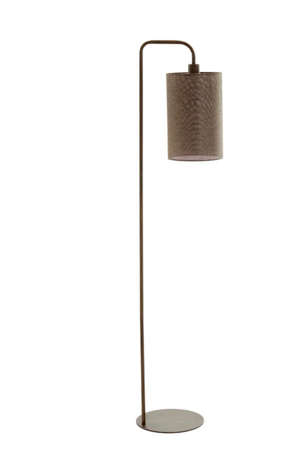 Floor lamp Donio dark wood print Light & Living 8717807759568
