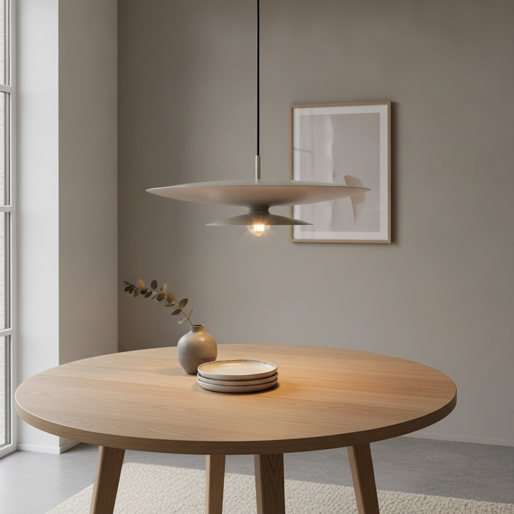 Pendant lamp Linares umbrella khaki Ø 50cm