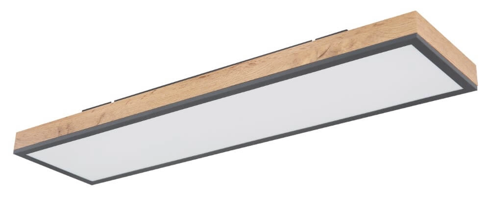 Wooden led ceiling light Doro 80x20cm Globo 9007371424993