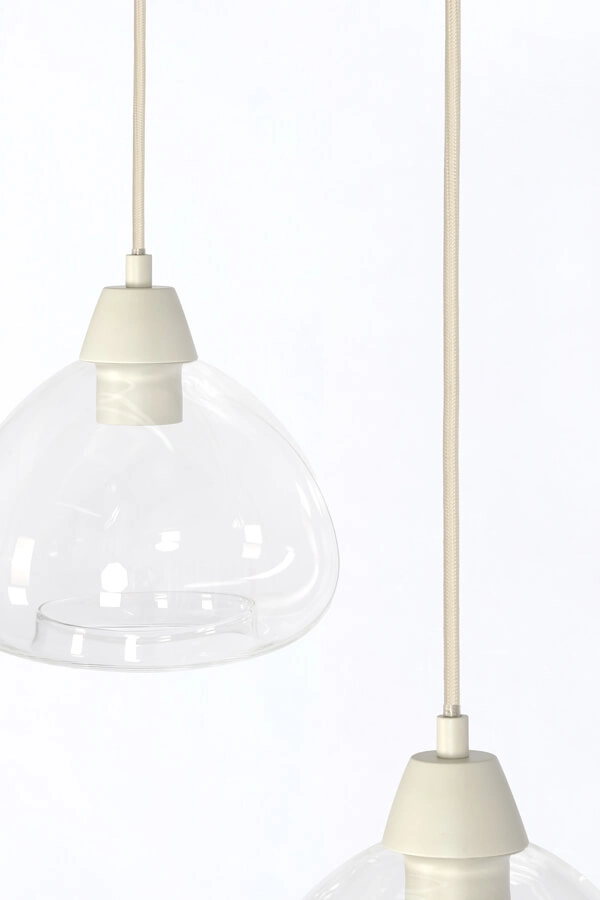 5-light pendant lamp Bisho cream design 1040cm Light & Living 8717807743321