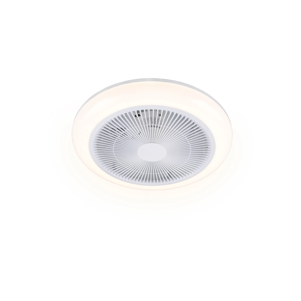Design fan Holmsund white Ø 46cm with RGB function Trio 4017807688665