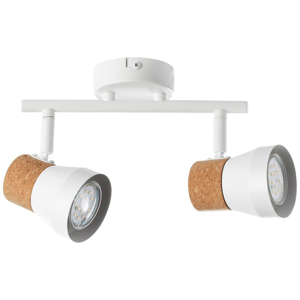 Cork ceiling spot Moka 2-light Brilliant 4004353321160