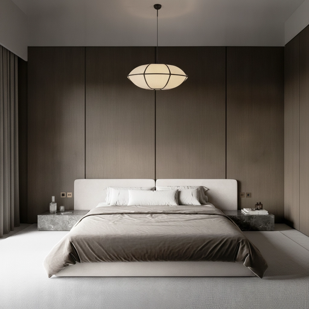 Pendant lamp Brera black with white Ø 70cm