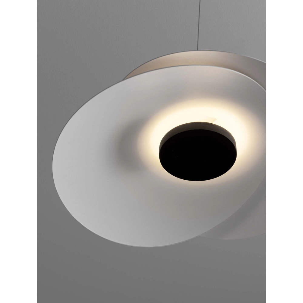 Pendant lamp Olea design white Ø 48cm Lyora 5212017456960