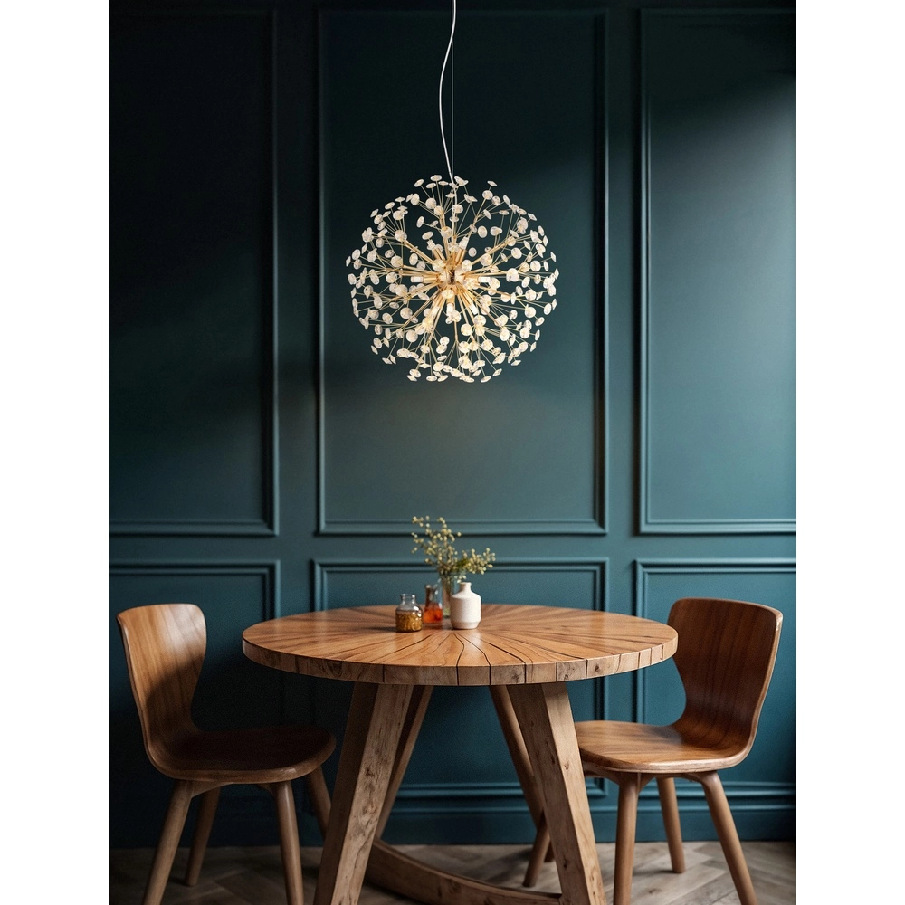 Pendant lamp Katrina gold Ø 60cm Globo 9007371481309