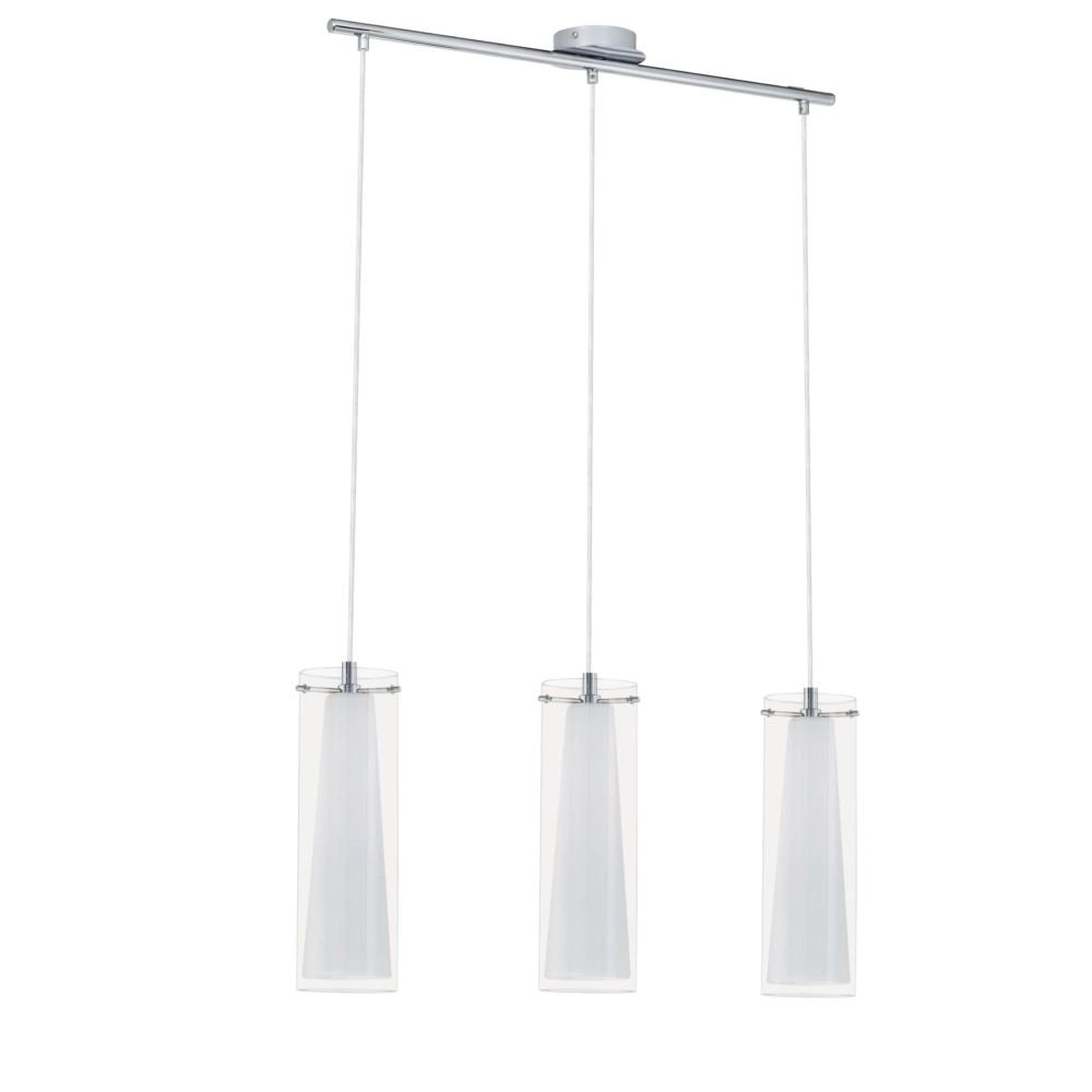 Pendant lamp Pinto 3-light nickel matt