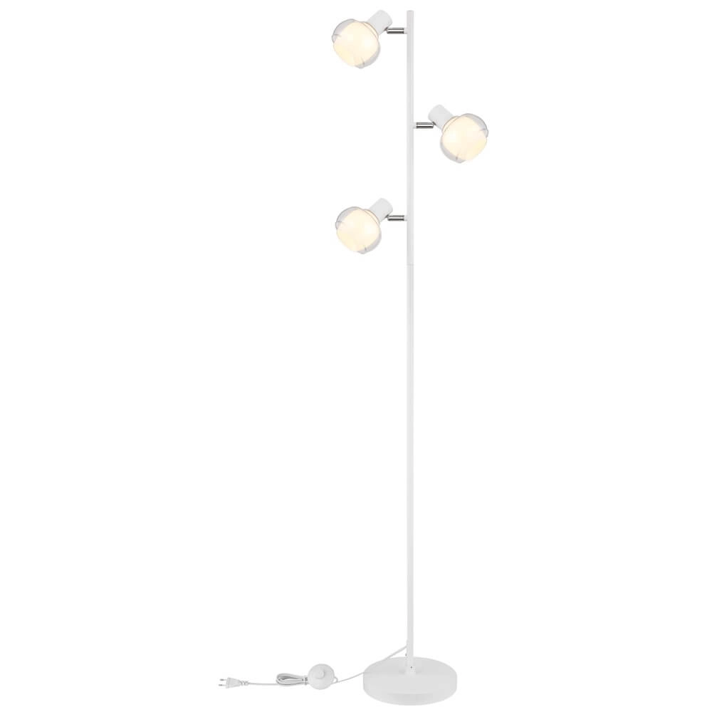 White floor lamp Tokki 3-light Globo 9007371455041