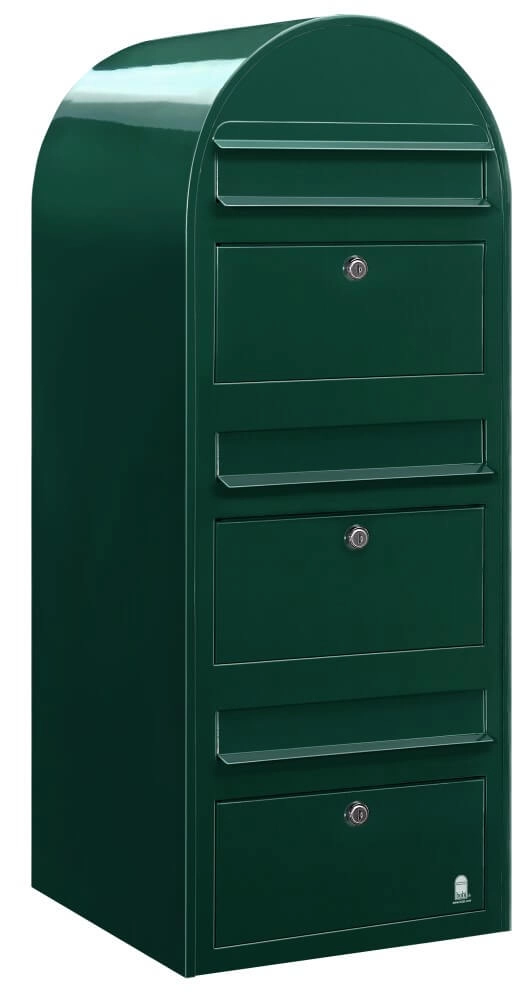 Mailbox Trio 6005 Dark green