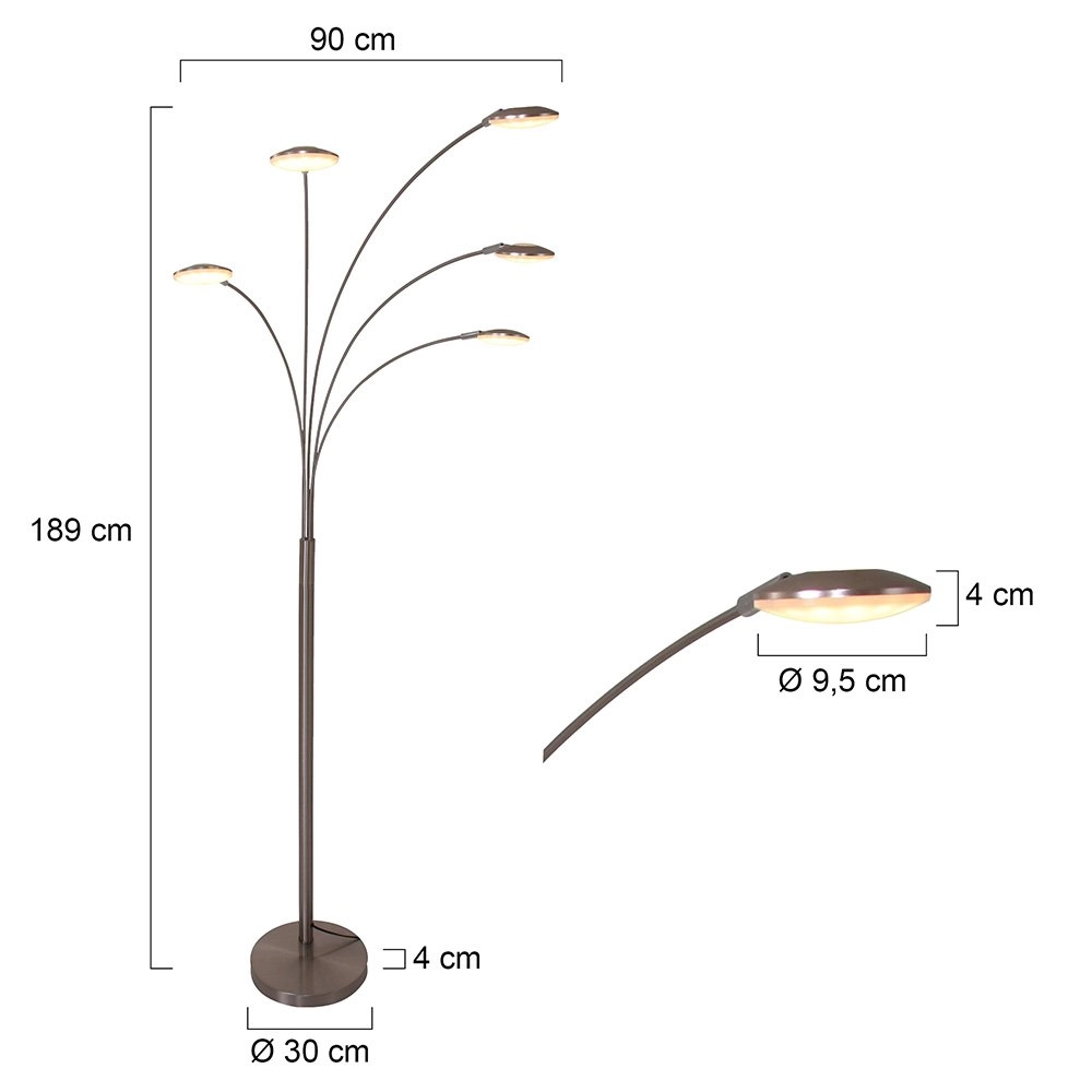 LED standing lamp Mexlite Steinhauer 8712746114799