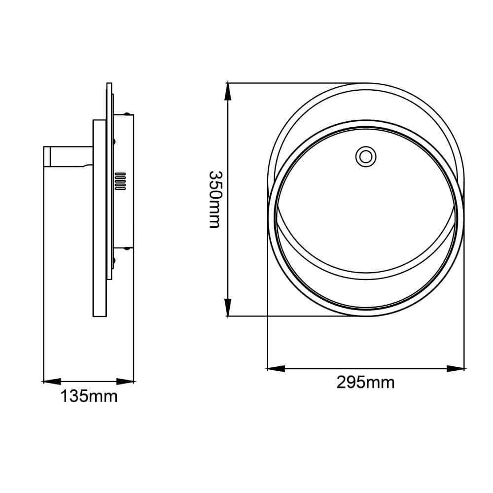 Led ceiling light Eunomia with spotlight Brilliant 4004353409677