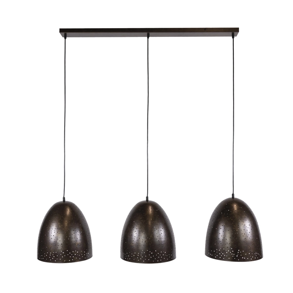 Dining room pendant lamp Kosmos 3L - E27 - Urban brown Lyora 8716803512238