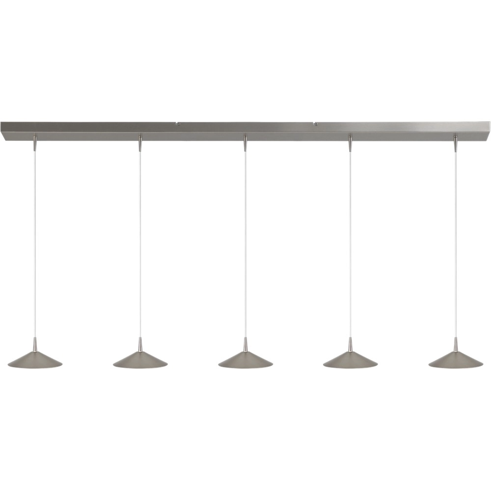 5-light pendant lamp Ceppo nickel Ø 18cm