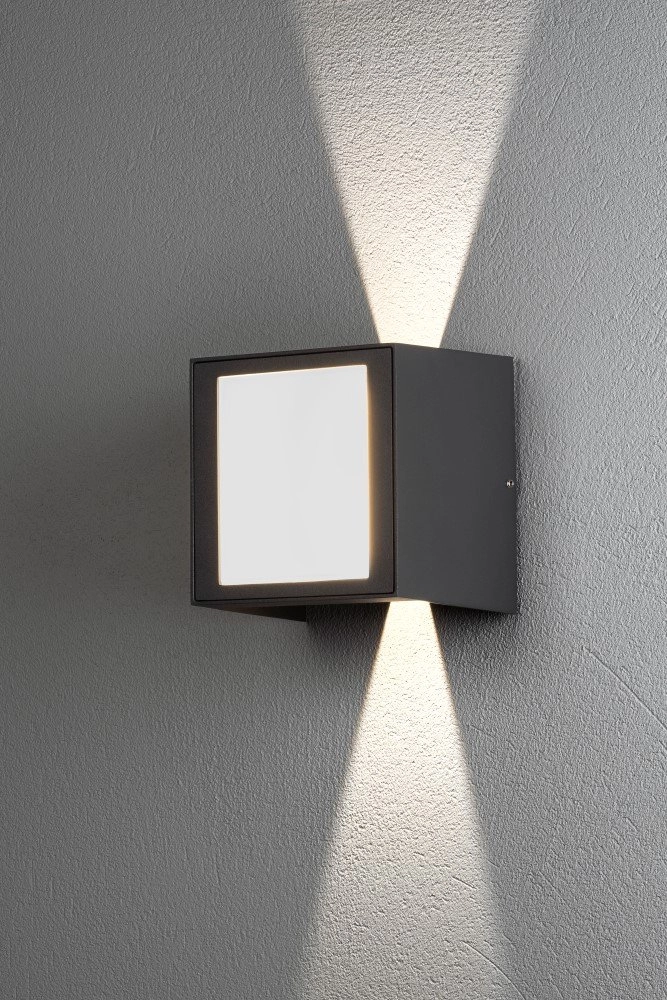 Led wall spot Cremona Up - Down 3-light 14cm anthracite KonstSmide 7318307946376