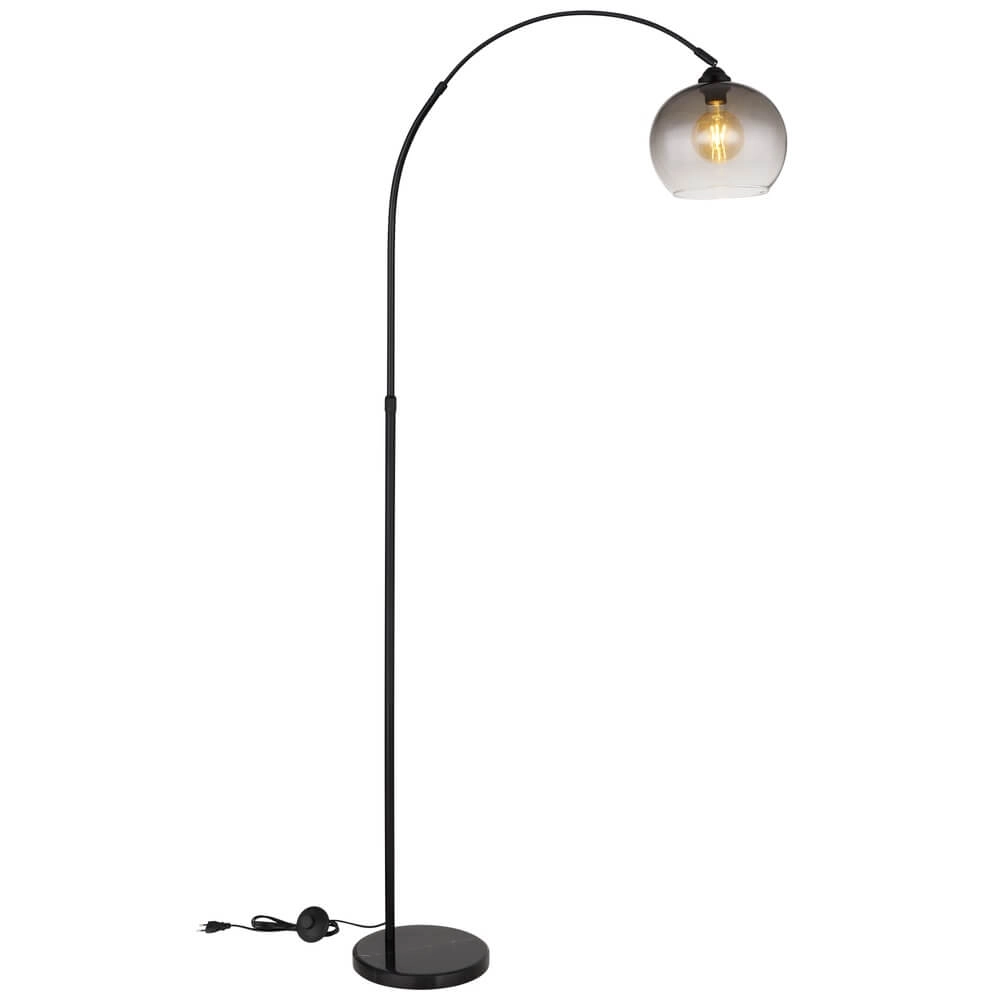 Black arc lamp Newcastle Bulb Smoke Glass Globo 9007371454228