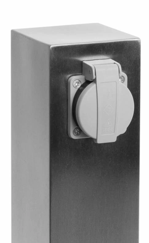 Garden socket RVS Plug 2 connections KS Verlichting 8714732129008