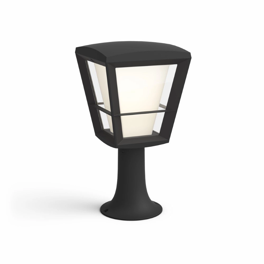 Pedestal Outdoor lamp Hue Econic black square Philips 8718696170595