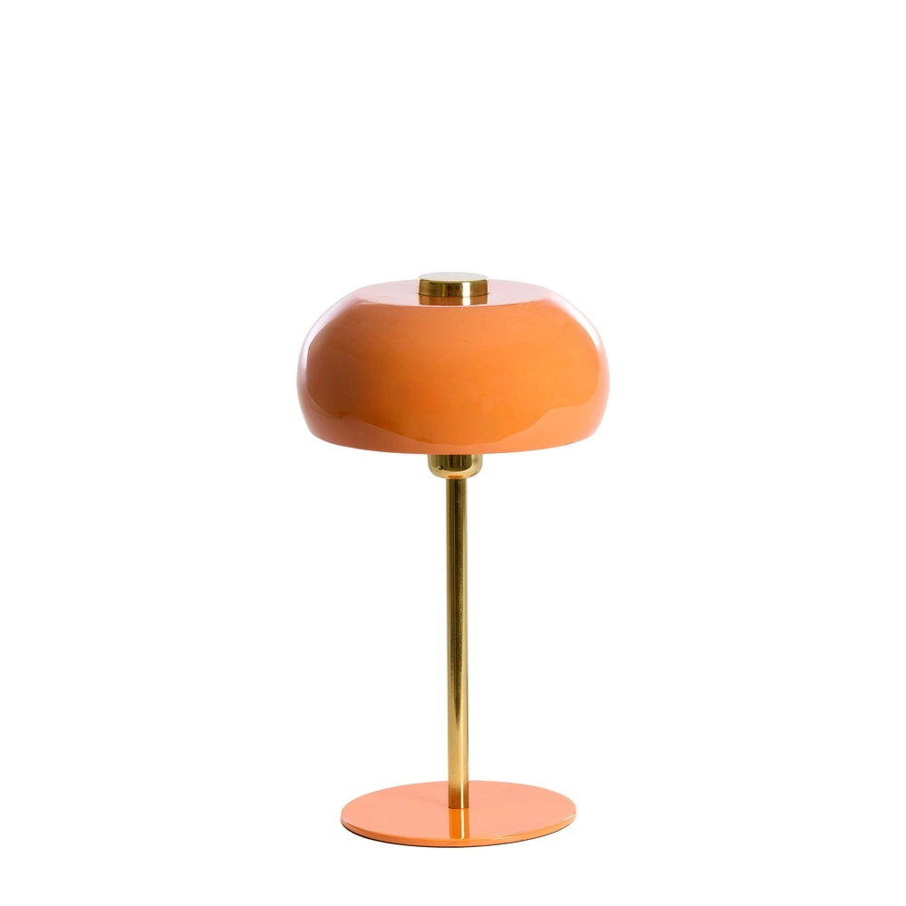 Table lamp Surin Ø 23cm - gloss orange with gold Light & Living 8717807740955