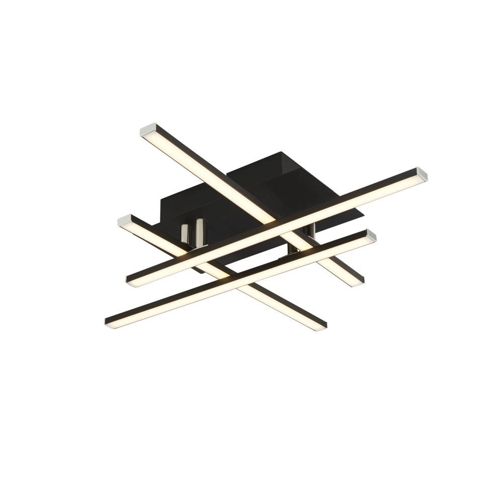 LED ceiling lamp Matrix 4-light black