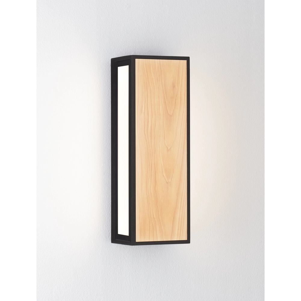 Wall lamp Astral anthracite with wood Lyora 5212017449948