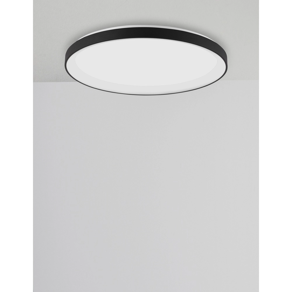 Design ceiling light Pertino Ø 48cm black Lyora 5212017445995