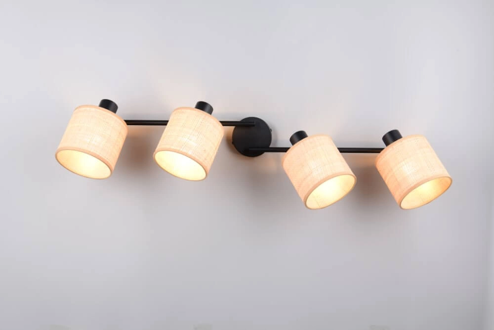 4-light ceiling lamp Aimee with cream caps Trio 4017807637359