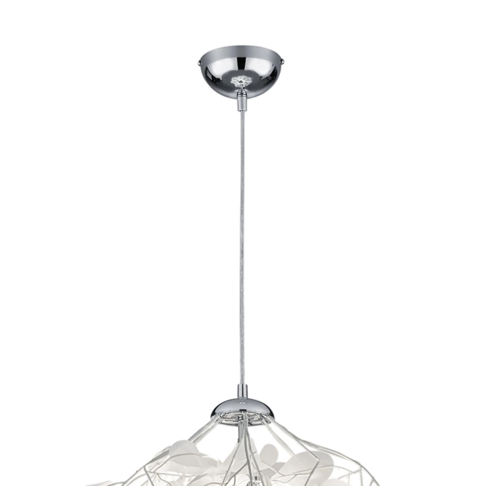 Pendant lamp Leavy 38cm gray shade Trio 4017807301984