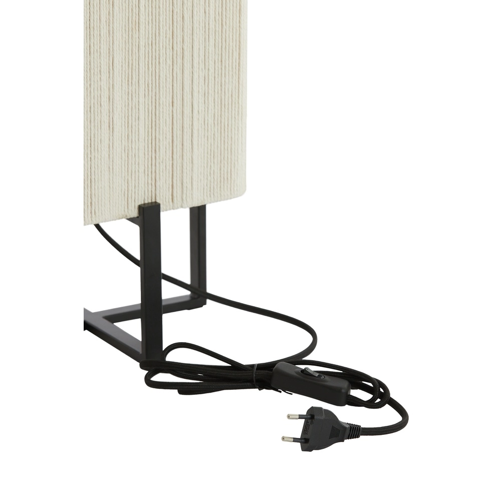 Table lamp Wyn 50.5cm - cream rope with black Light & Living 8717807792558