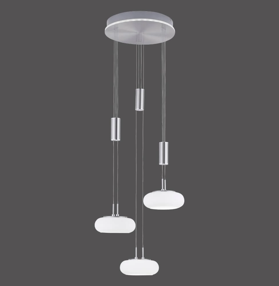 3-light pendant lamp Q-Etienne metal round Paul Neuhaus 4012248350447