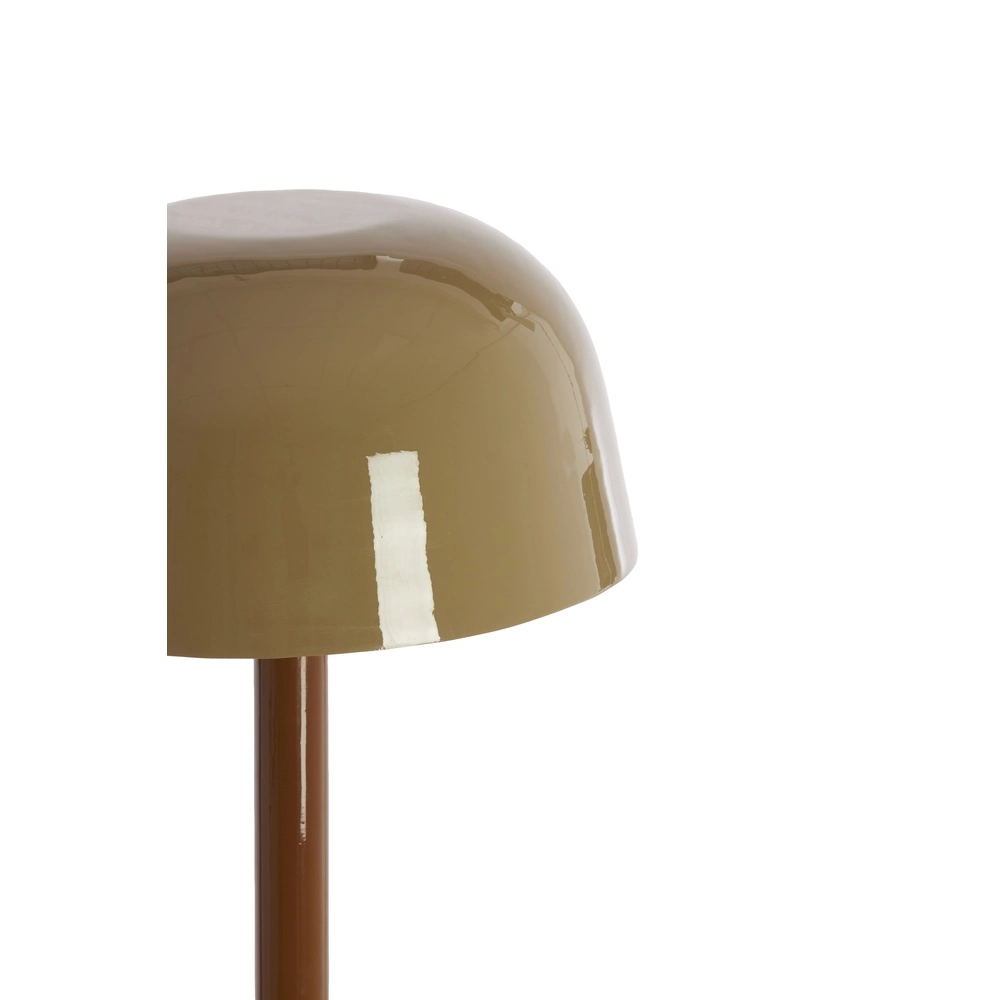 Glass floor lamp Marivet brown tones Light & Living 8717807816322