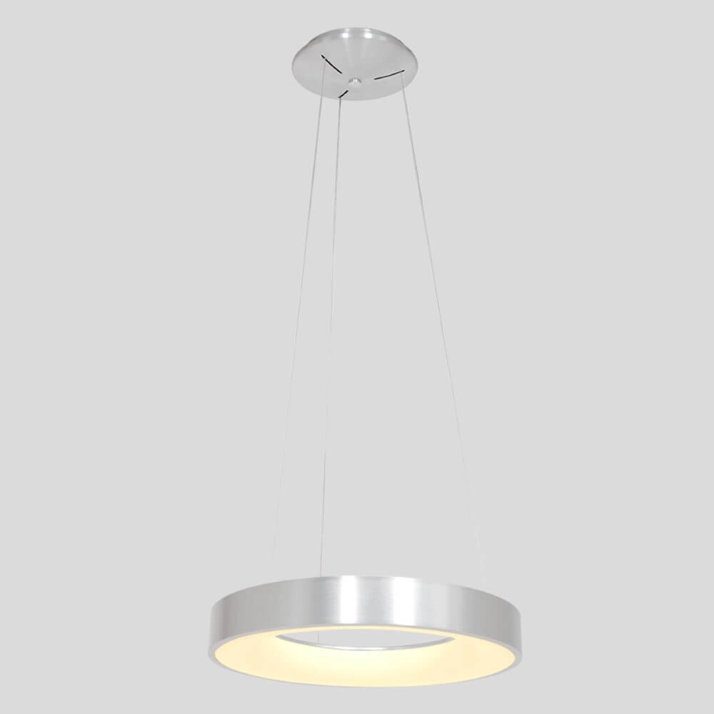 LED hanging lamp Ringlede Ø 48cm metal gray Steinhauer 8712746135213