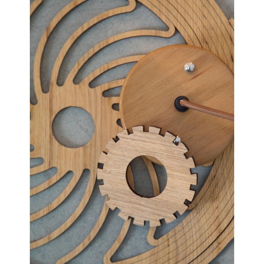 Wooden pendant lamp Adana Ø 35cm Lyora 5212017424952
