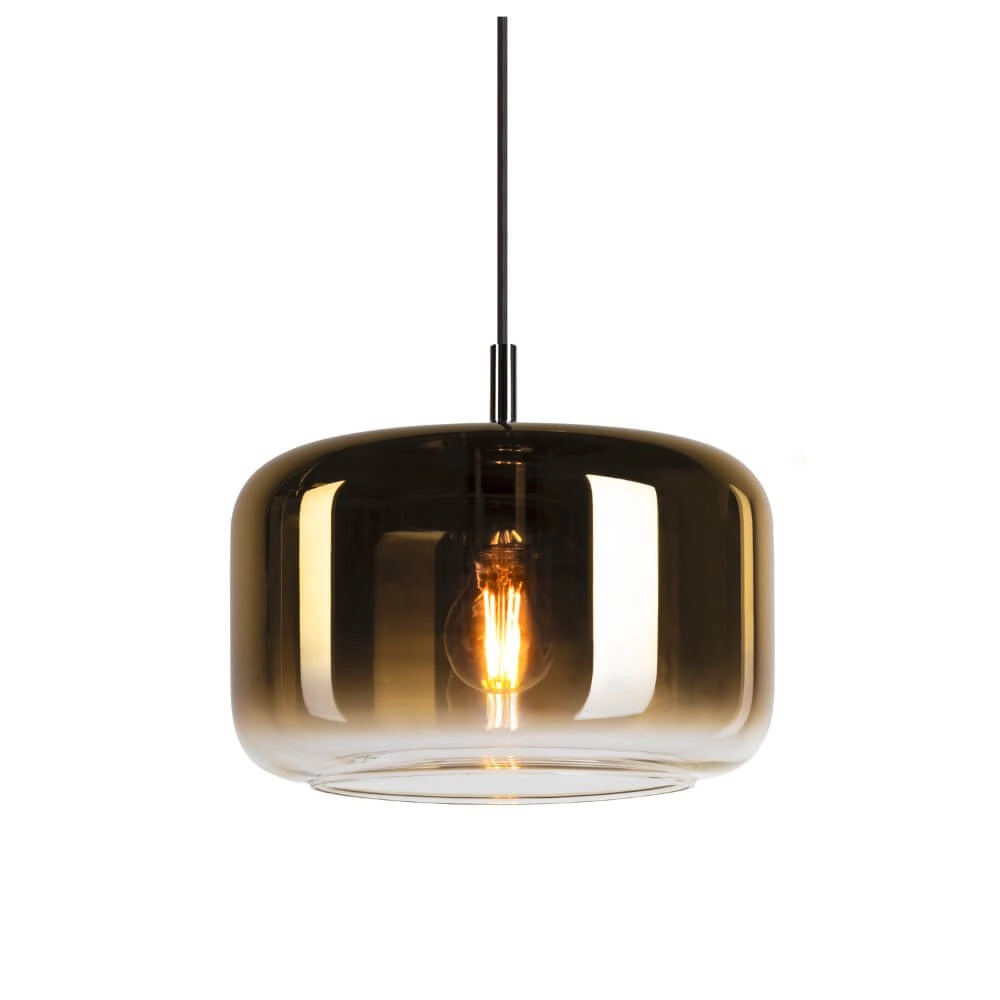 Glass pendant lamp Pantilo gold glass - Ø28cm