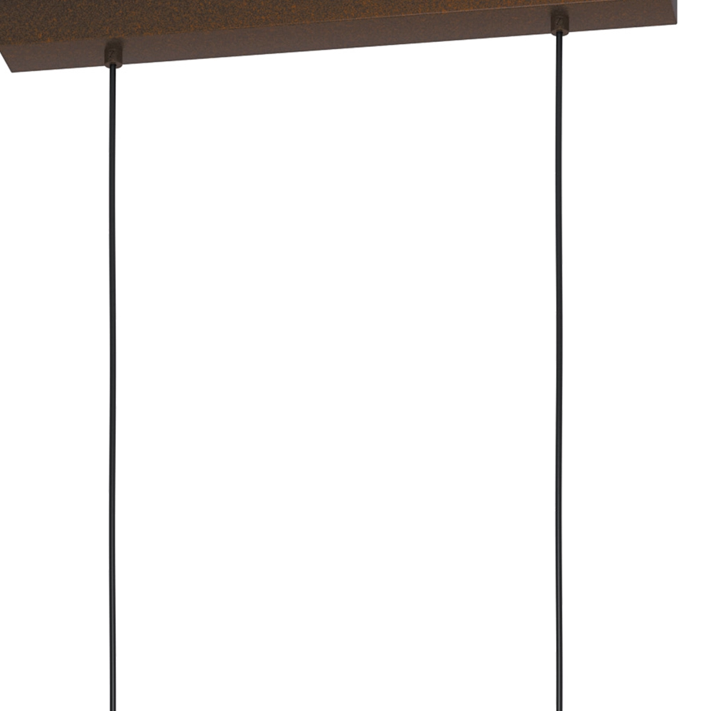 Rust brown hanging lamp Townshend 4 Eglo 9002759435233