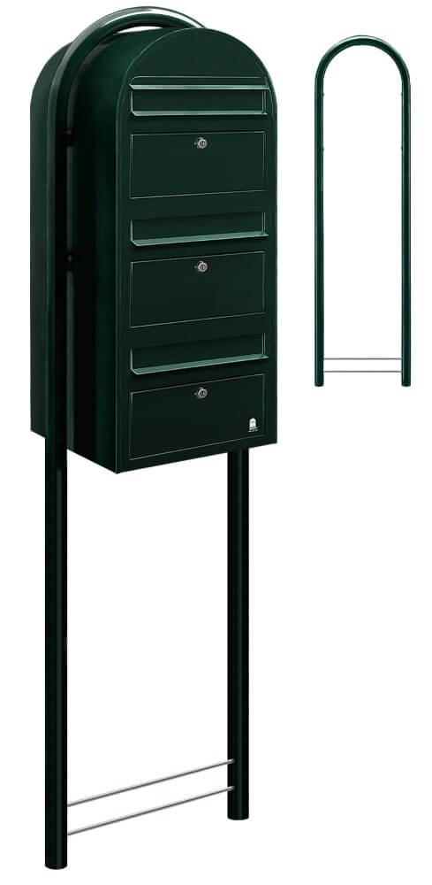 Mailbox Trio 6064 Black and green Bobi 6417237015303