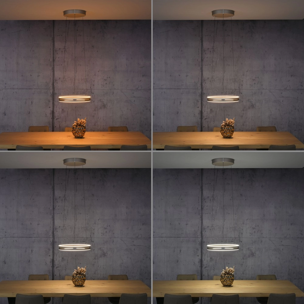 Office pendant lamp Pure E-Loop bronce - Ø 50cm Paul Neuhaus 4012248398357