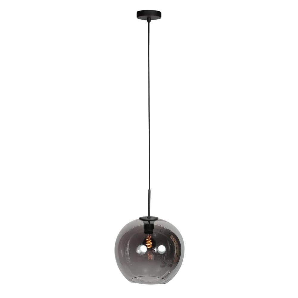 Pendant lamp HaloSwap with 1 ball of smoke glass Ø 30cm Steinhauer 8712746179750