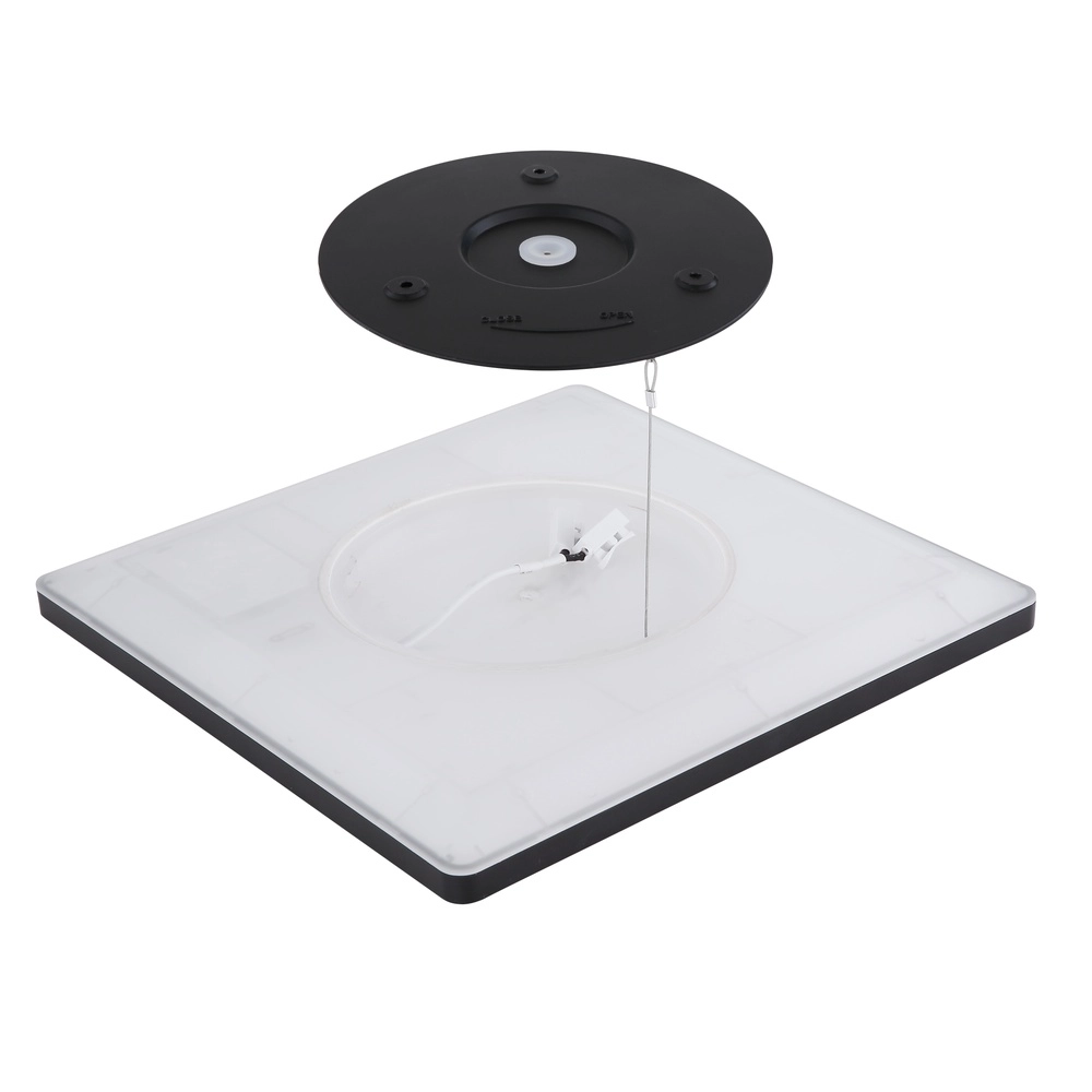 Ceiling light Sapana Square 42cm Black Globo 9007371429738