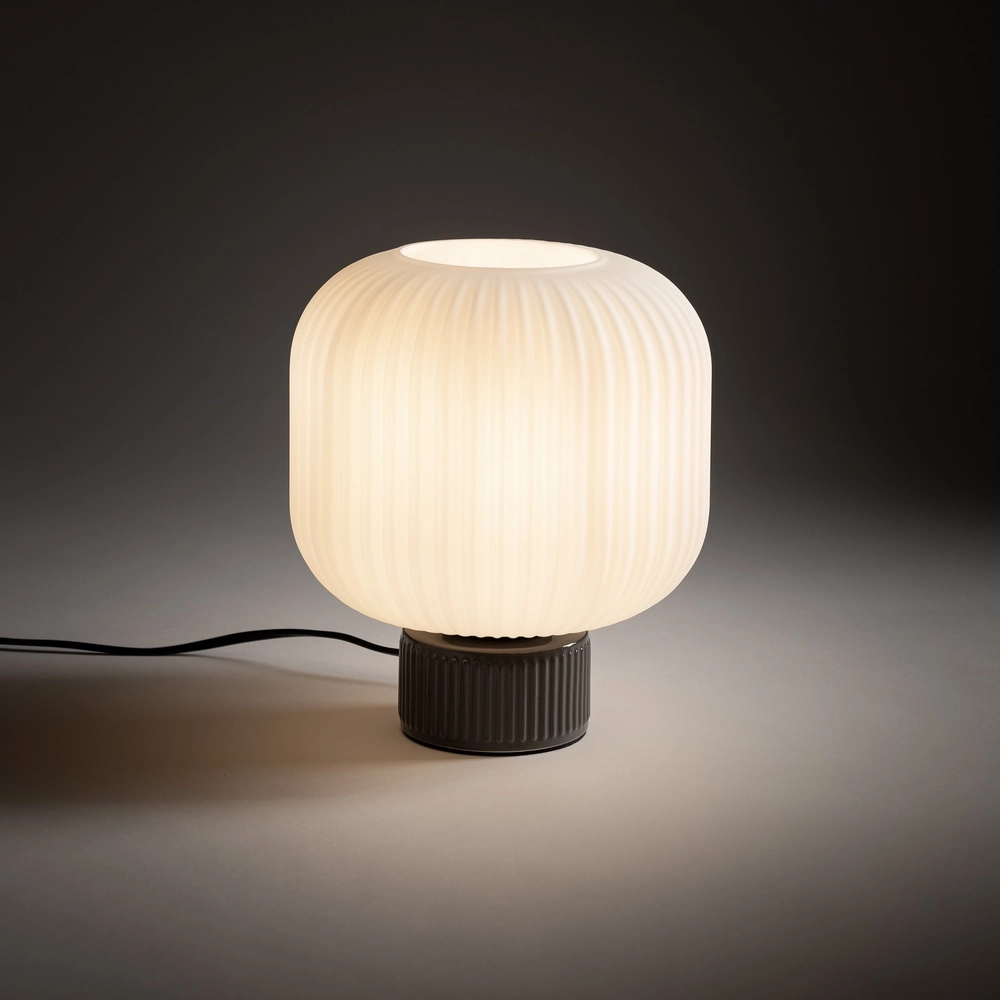Table lamp Aurora grey Ø 20cm
