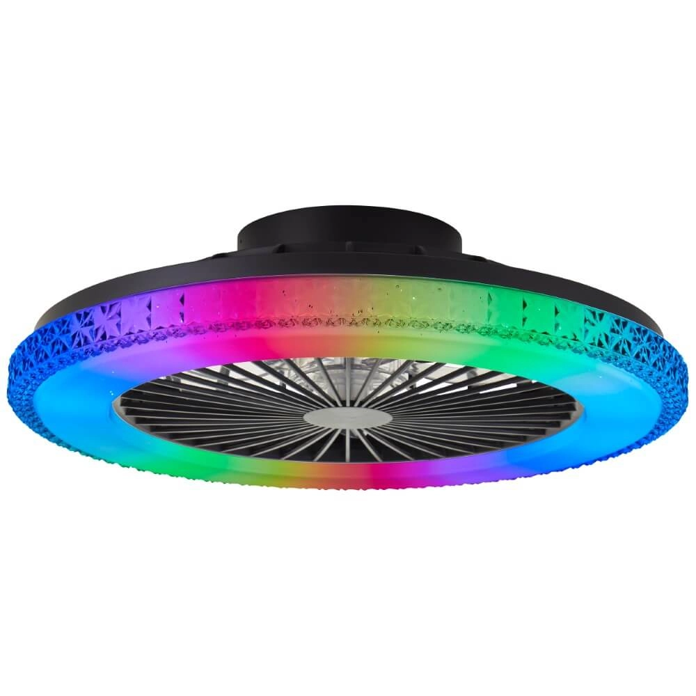 Black fan Badria with RGB function