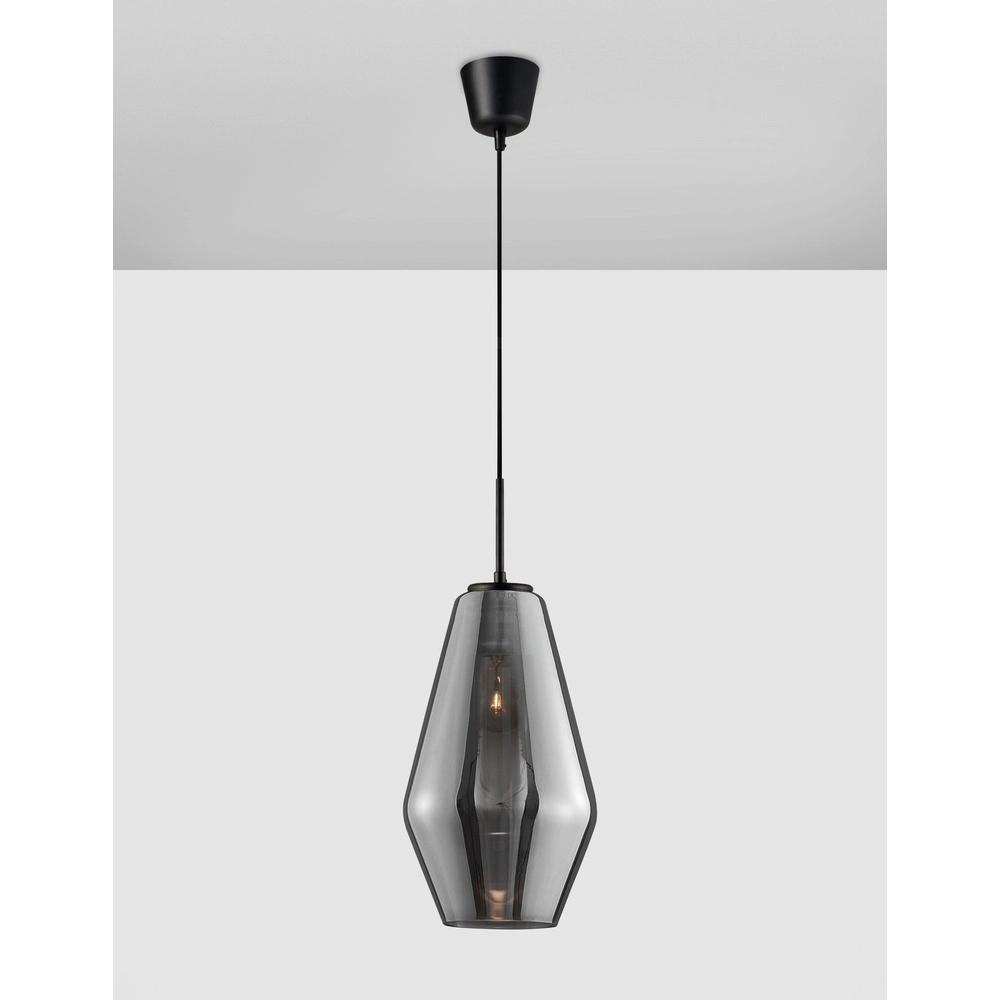 Pendant lamp Veiro chrome glass Ø 17 x 28.5cm