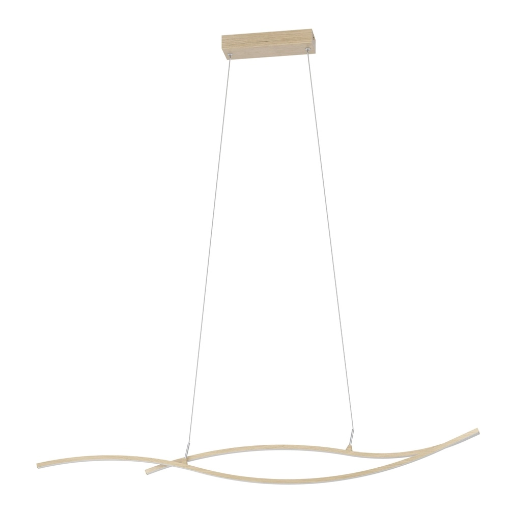 Led pendant light Grisolia 115cm - wood look
