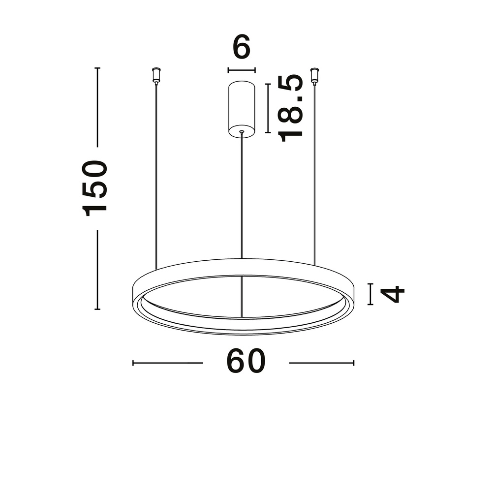 Sleek pendant lamp Perrine Ø 60cm coffee brown Lyora 5212017438935