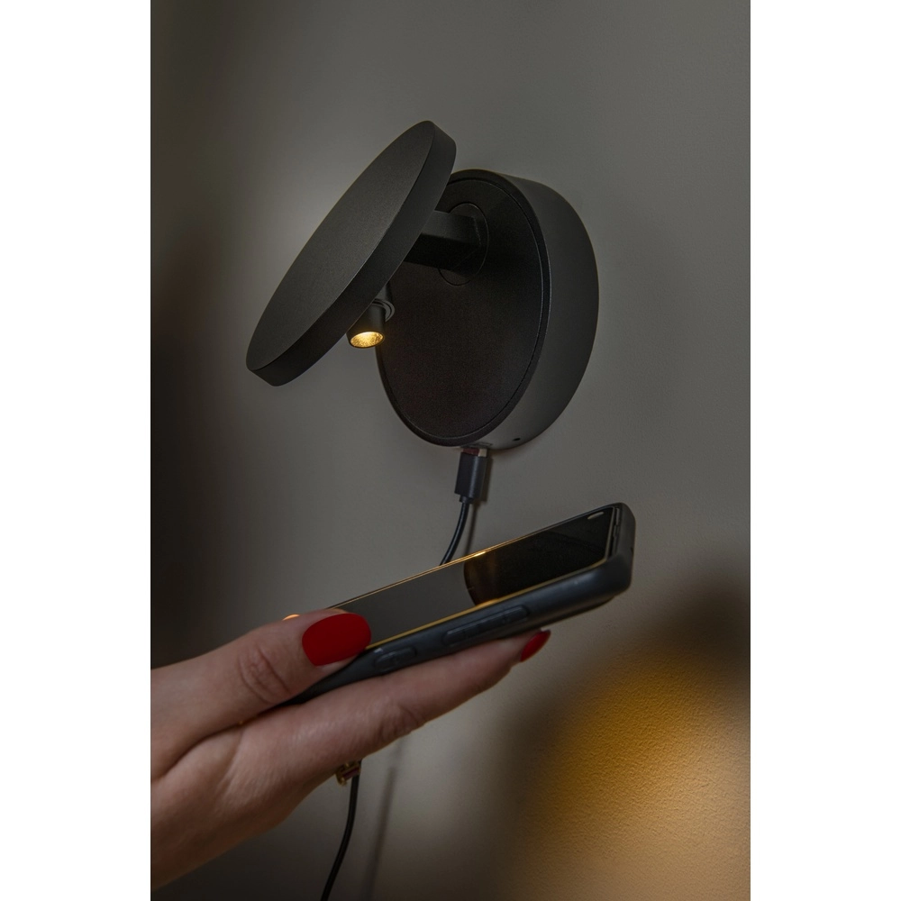 Design wall lamp Ufor Black Premium by Lucide 5411212570116