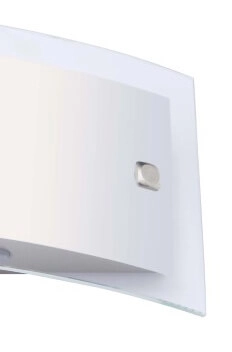 Glass wall lamp Elysee white Brilliant 4004353002861