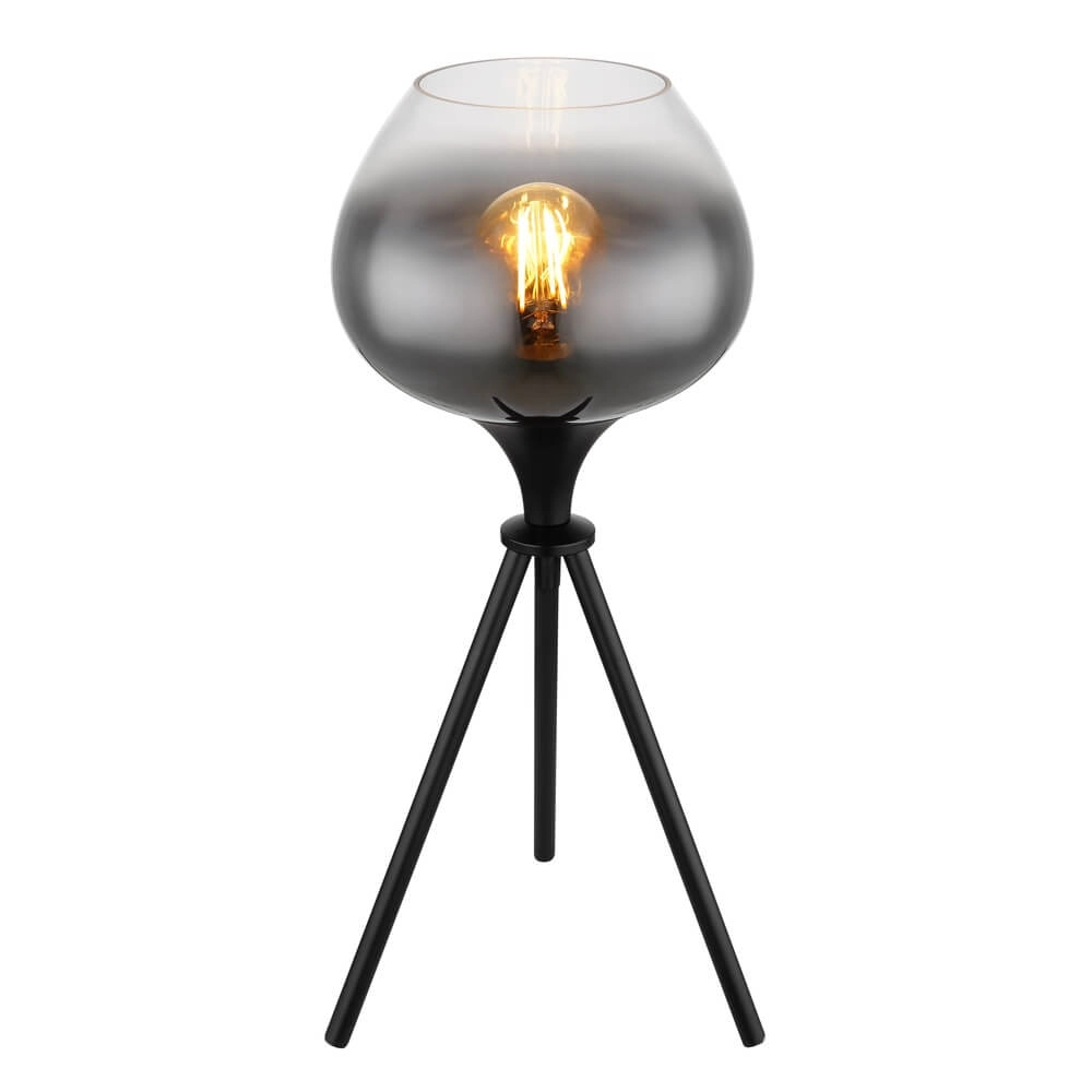 Black table lamp Maxy Ø 24cm