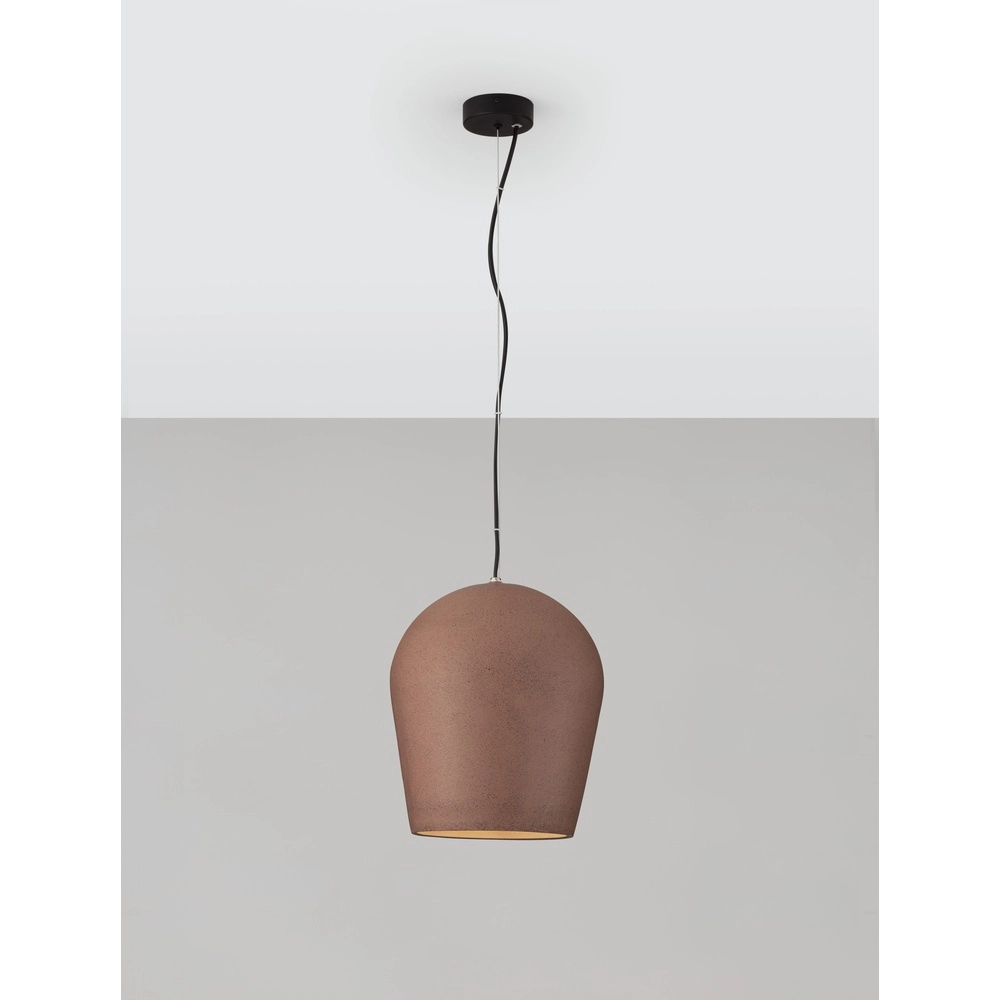Pendant lamp Omio Ø 29cm earth brown Lyora 5212017468888