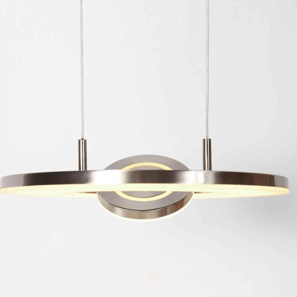 Sleek pendant lamp Soleil Ø 32cm grey Steinhauer 8712746176674