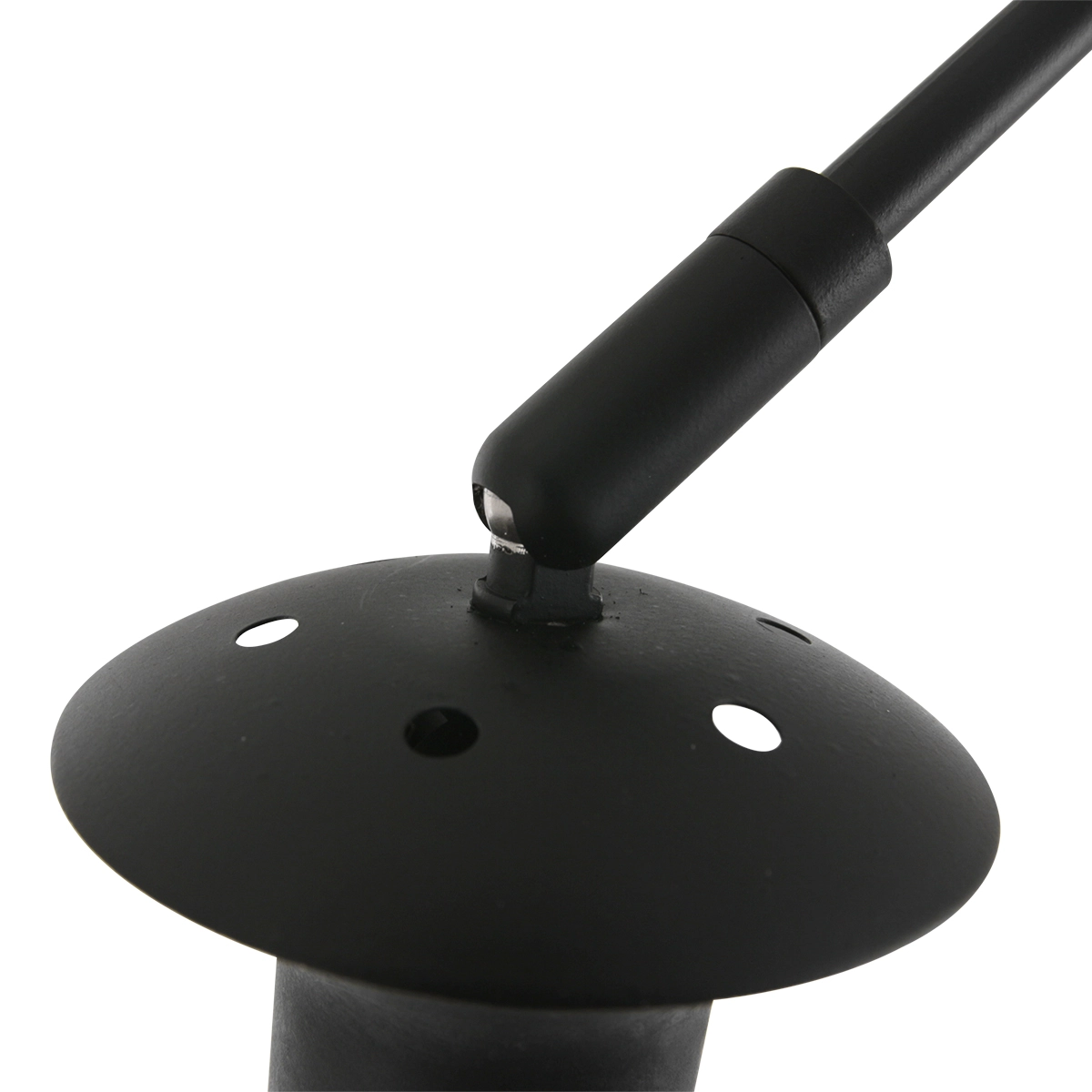 Wall Arc Lamp Sparkled black with taupe velvet shade Steinhauer 8712746146103
