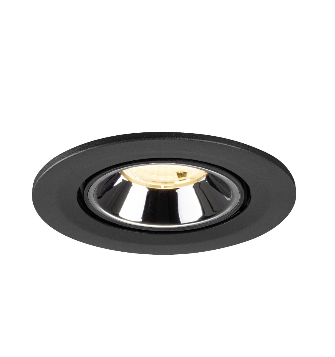 Recessed spotlight Numinos Gimble S black/chrome 3000K - 55deg SLV 4024163313490