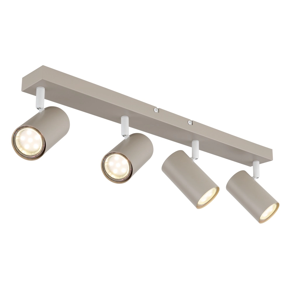 4-light ceiling spotlight Robby sand brown